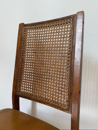 Sedia Thonet in legno e rattan