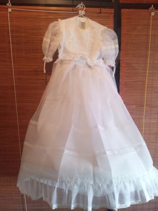 Vestido de comunión niña blanco