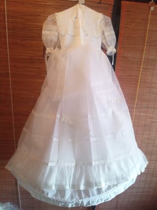 Vestido de comunión niña blanco