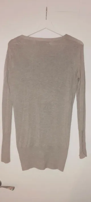 Chaqueta putno larga Zara beige Talla S