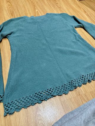 Jersey Puri Puntas Talla Única Azul Teal