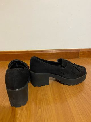 Zapatos de ante negro Alta Moda