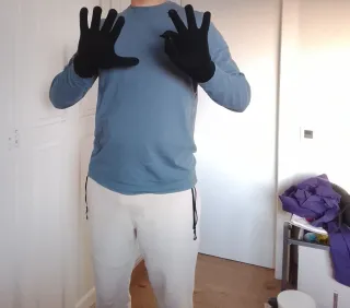 Guantes de Lana Negros