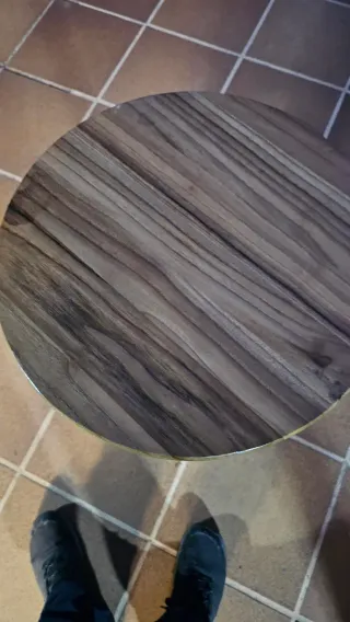 Taburete alto metal y madera ajustable