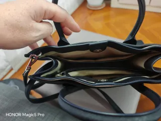 Bolso Ralph Lauren Emery Azul Marino y Dorado