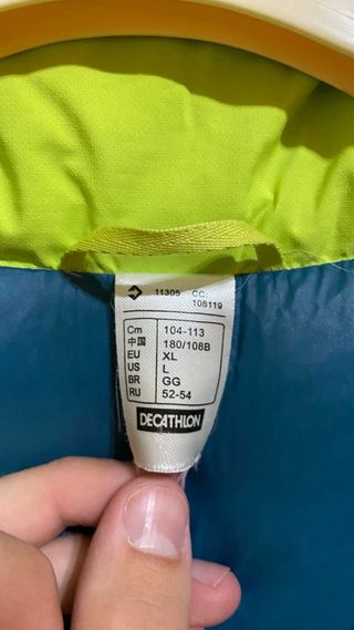 Chaleco acolchado Quechua verde Talla L