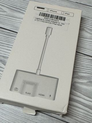 Adaptador Lightning a HDMI, USB, Ethernet