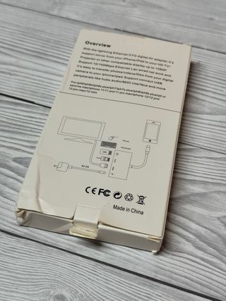 Adaptador Lightning a HDMI, USB, Ethernet