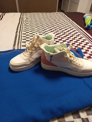 Zapatillas altas pastel niña