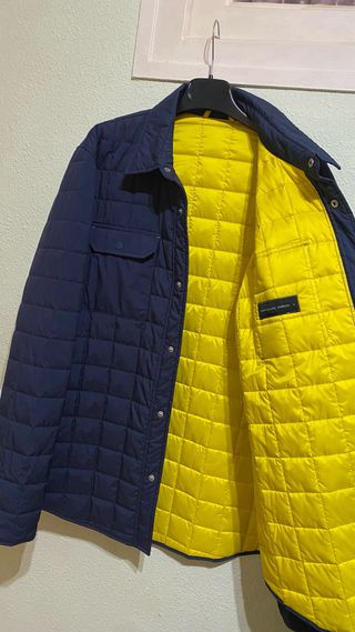 Chaqueta acolchada Purificación García azul marino