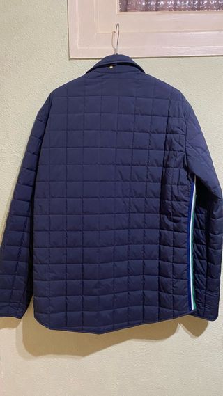 Chaqueta acolchada Purificación García azul marino