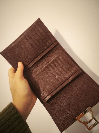 Portafoglio Coccinelle marrone e oro