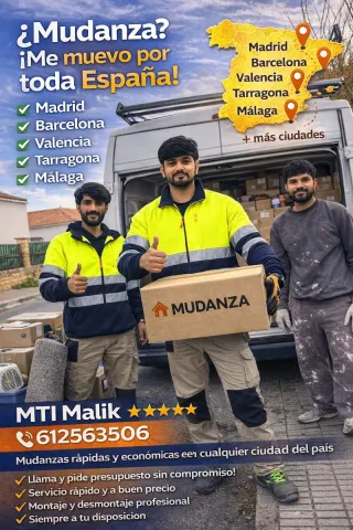 Mudanzas Barcelona autonomo 24 horas 7dias disponi