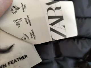 Plumífero Zara Negro Nuevo con etiqueta