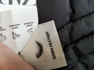 Plumífero Zara Negro Nuevo con etiqueta