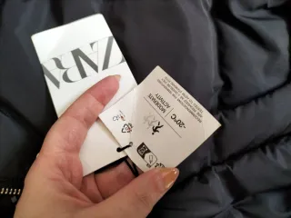 Plumífero Zara Negro Nuevo con etiqueta