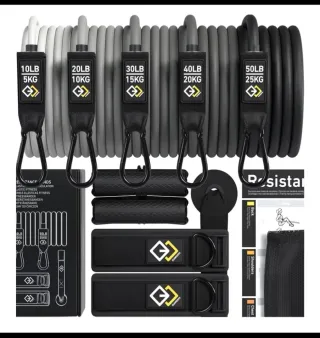 Set elastici palestra 5/10/15/20/25kg