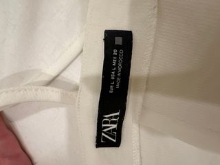 Vestido Mini Zara Blanco