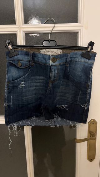 Falda vaquera mini Stradivarius