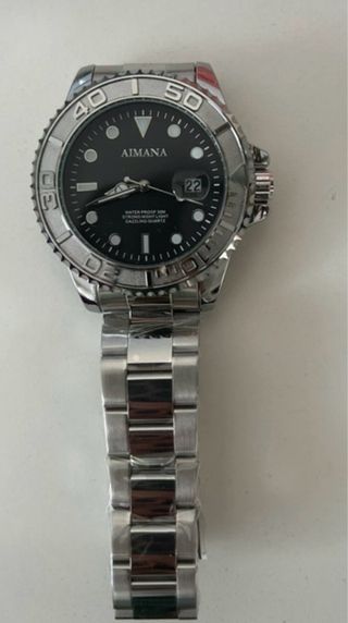 Reloj AIMANA Acero Plateado con Fecha