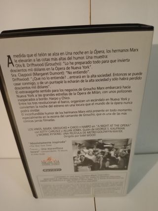 VHS Hermanos Marx - Una Noche en la Opera