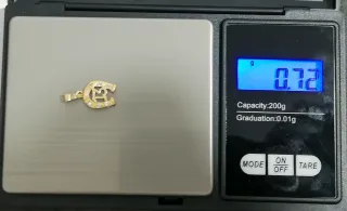 Colgante Herradura Oro 18k con Circonitas