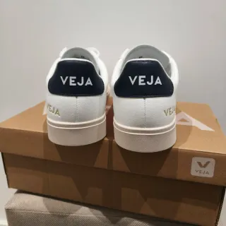 Sapatilhas Veja Campo 42 Branco Laranja