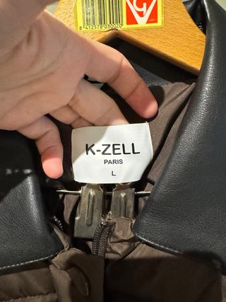 Chaqueta K-ZELL oversize marrón y negra