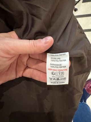 Chaqueta K-ZELL oversize marrón y negra