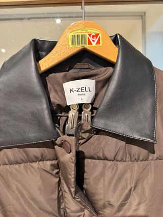 Chaqueta K-ZELL oversize marrón y negra