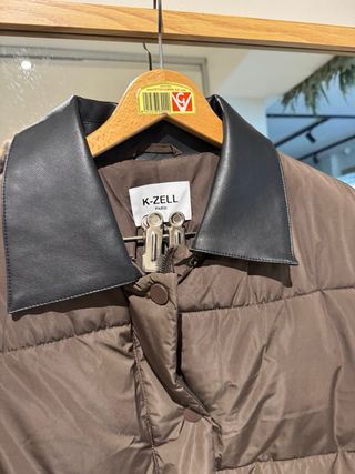 Chaqueta K-ZELL oversize marrón y negra