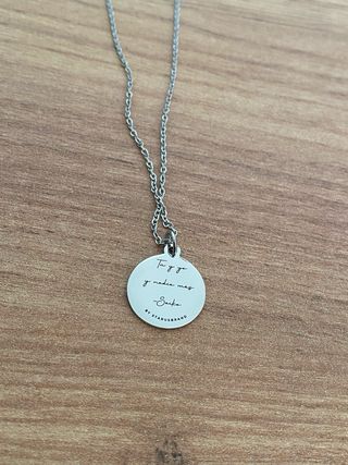 Collar plateado cosas que no te dije saiko