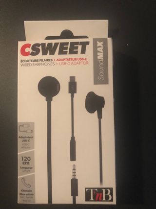 Auriculares CSWEET SoundMAX con Adaptador USB-C