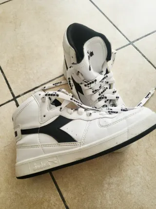 Diadora Scarpe Alte Bianche Tg 36