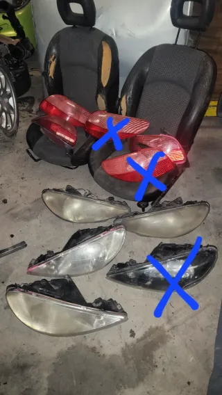 Pilotos y faros Peugeot 206