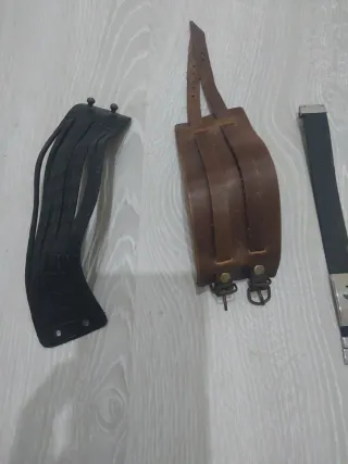 Lote Pulseras Hombre Cuero y Metal