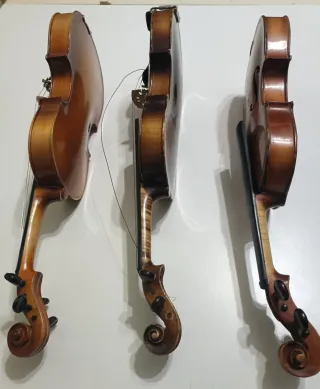 Lote 3 Violines 1/2 Flameado y Stradivarius Copy