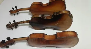 Lote 3 Violines 1/2 Flameado y Stradivarius Copy