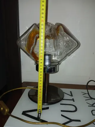 Lampada Murano anni '60 vetro ambra