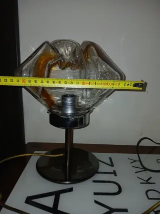 Lampada Murano anni '60 vetro ambra