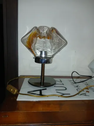 Lampada Murano anni '60 vetro ambra