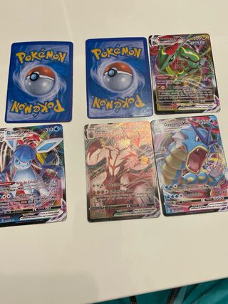 Cromos Pokémon VMAX y V. Precio por todos