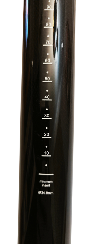 Tija Carbono 34.9 x 400mm + cierre tija tornillo