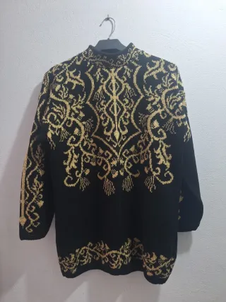 Jersey Dorothy Perkins negro y dorado