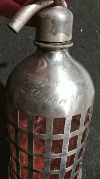 Sifón Francès de Colección. Lión d'Or, Rosado.