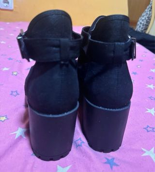 Botines negros con plataforma