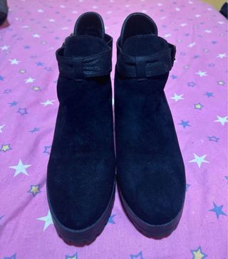 Botines negros con plataforma