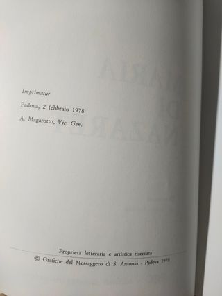 MARIA DI NAZARET Piero Bargellini e G. Trevisan