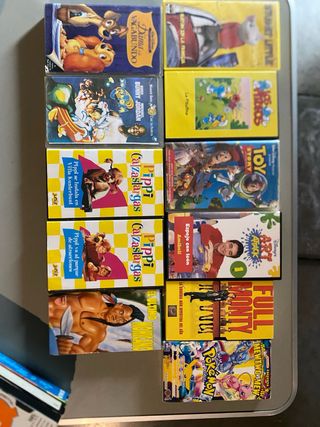 Lote 12 Cintas VHS Animadas Infantiles