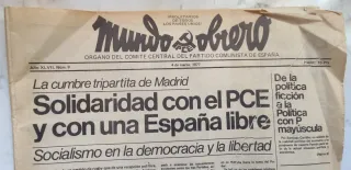 Ejemplar de Mundo Obrero (marzo 1977)